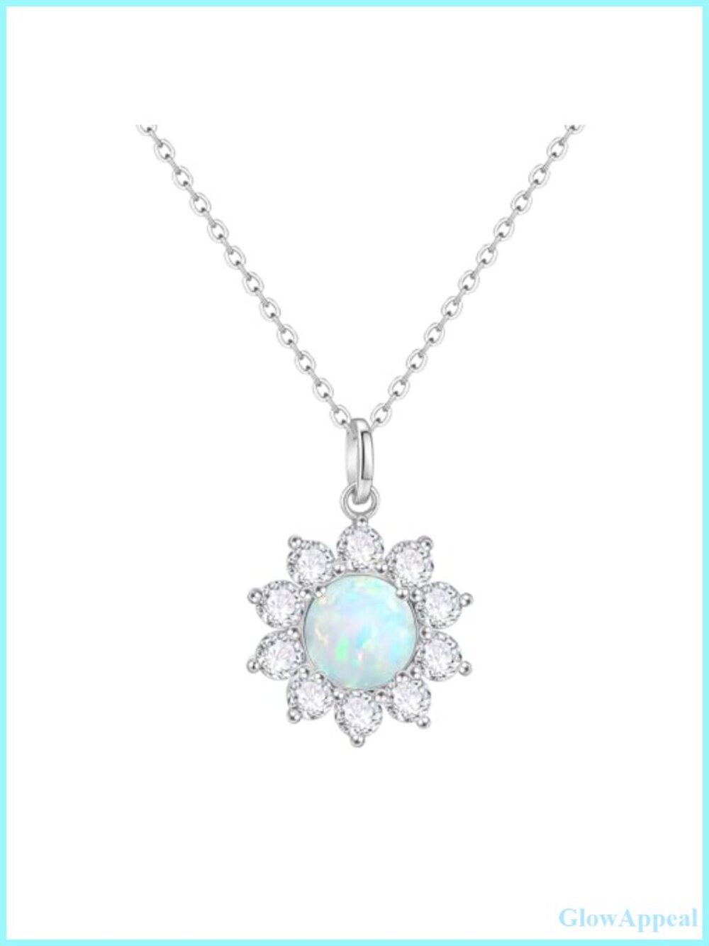 925 Sterling Silver Moonstone Teardrop Pendant Necklace for Women